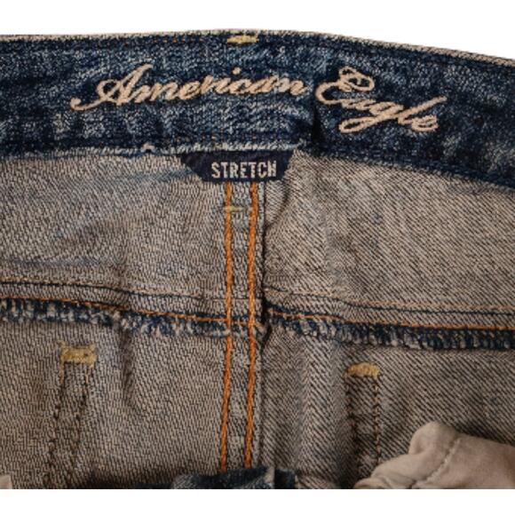 American Eagle Womens Blue Stretchy Skinny Jeans - Size 2 - Picture 5 of 6